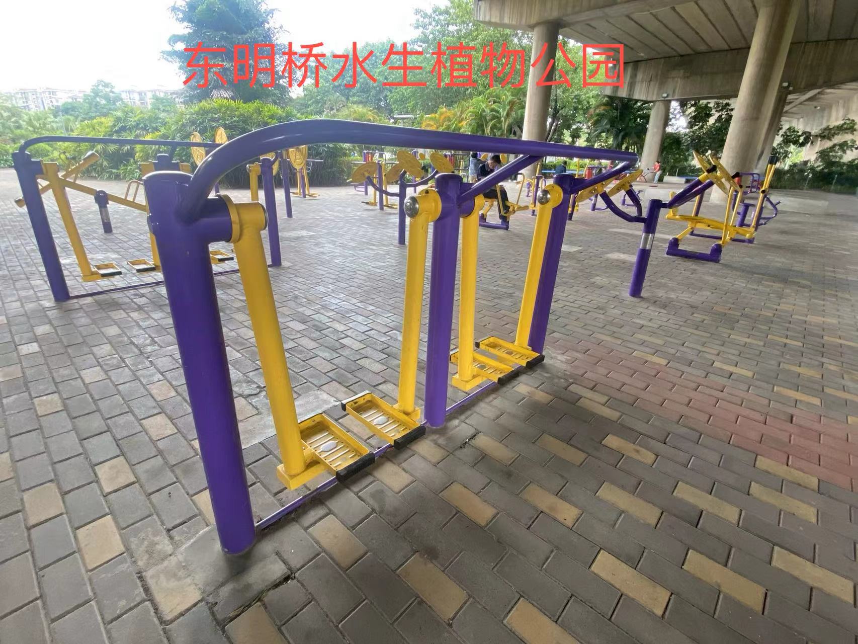 石岐街道东明桥水生植物公园硅PU球场项目