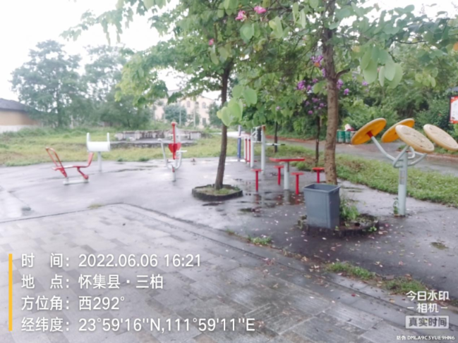 广东省肇庆市怀集县梁村镇花石村委会花石村三栢文化楼广场硅PU球场项目